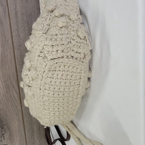 GERARD DAREL Beige Crochet Crossbody Shoulder Bag - Picture 7 of 11